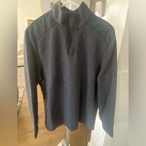 Perry Ellis grey zip-up pullover sweater